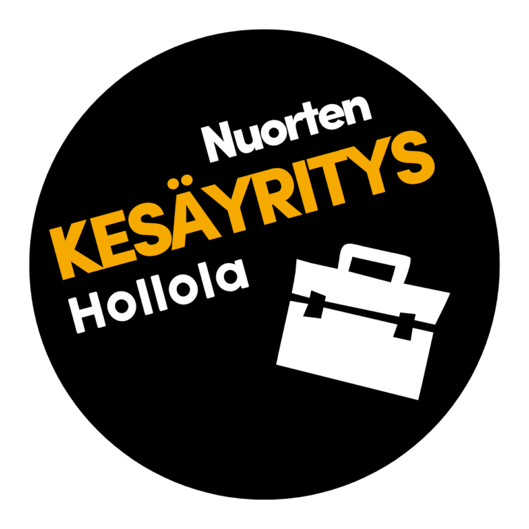 Nuorten kesäyrittäjyys -logo Hollolassa