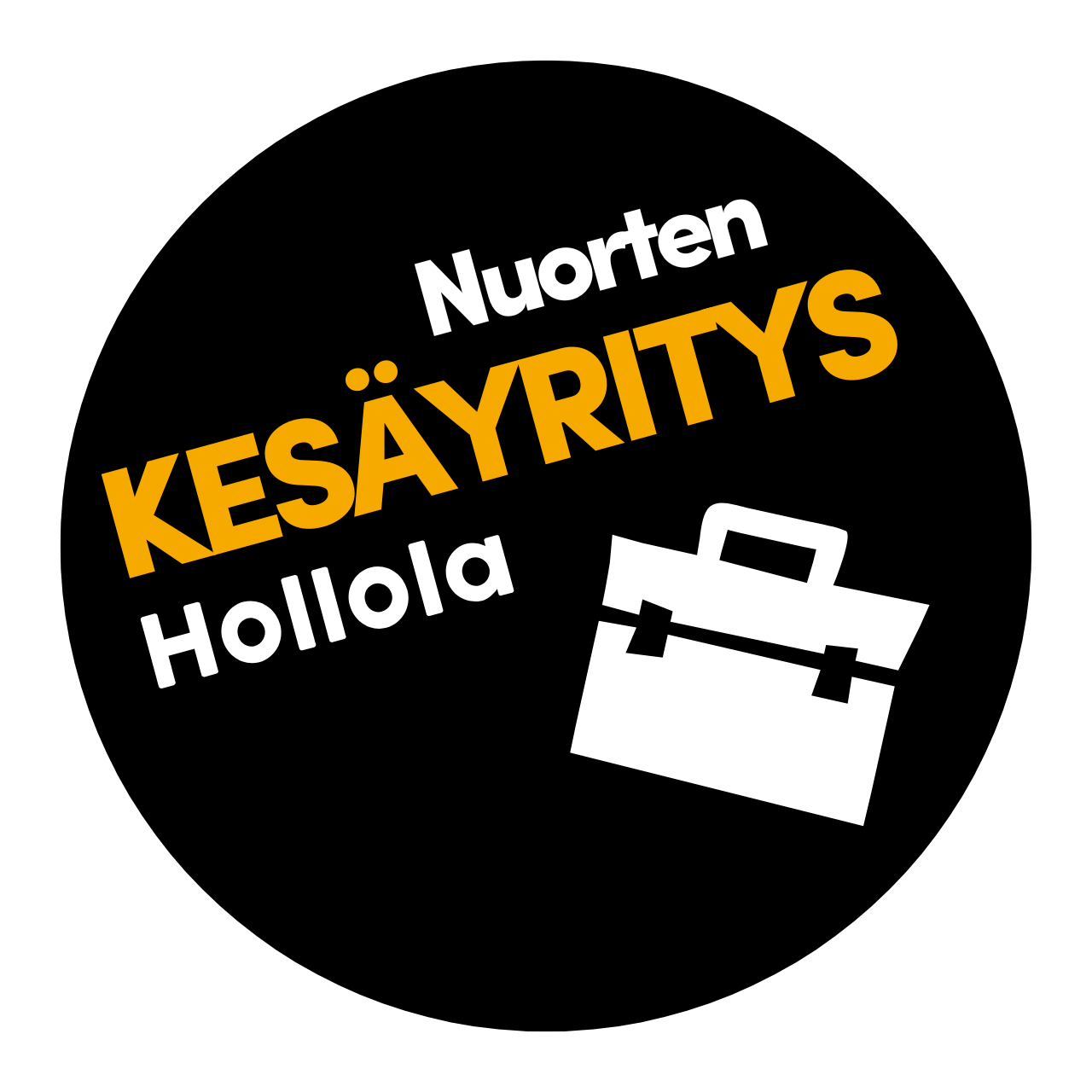 Nuorten kesäyrittäjyys -logo Hollolassa