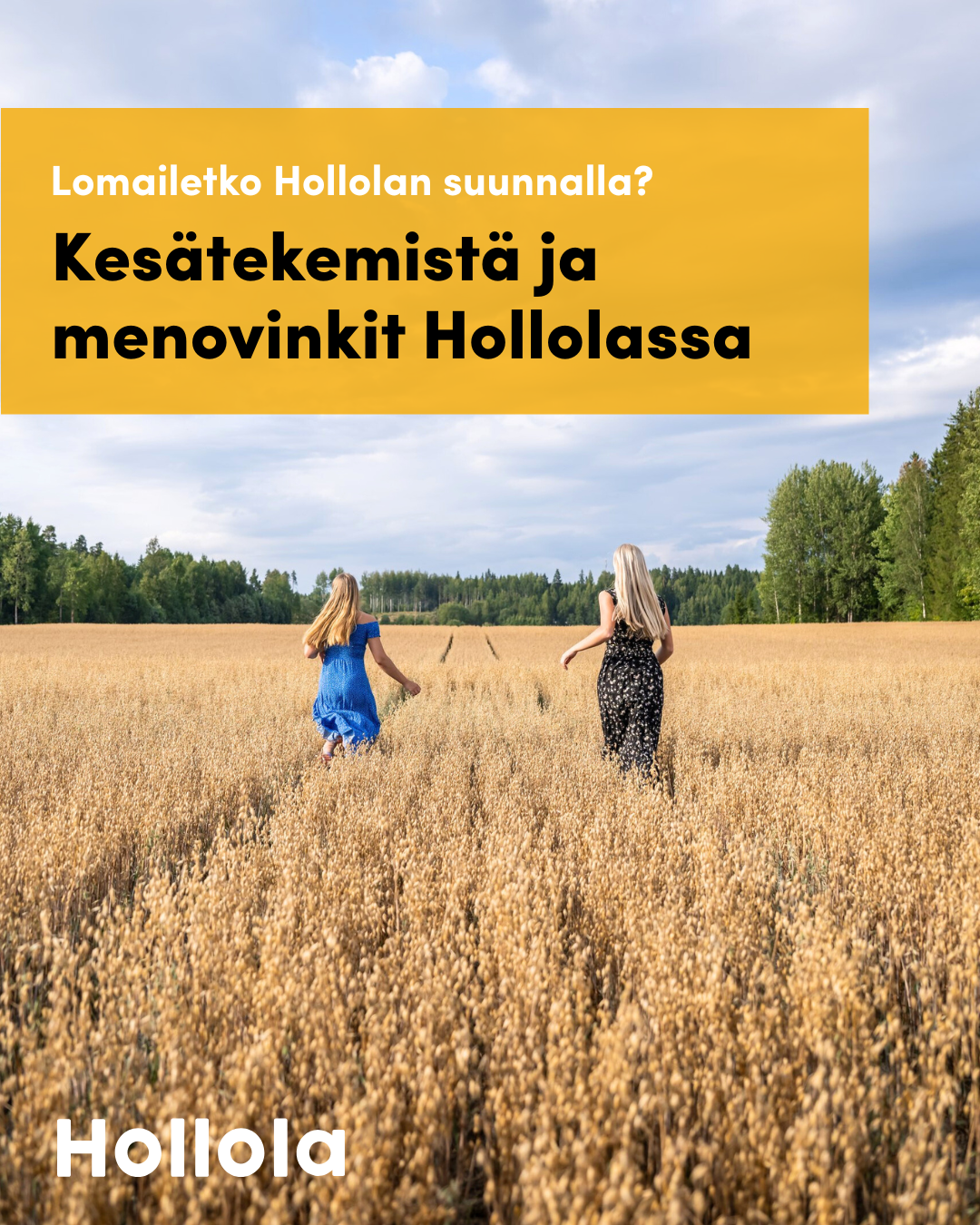 Kuvituskuva kesätekemiseen liittyen Hollolassa